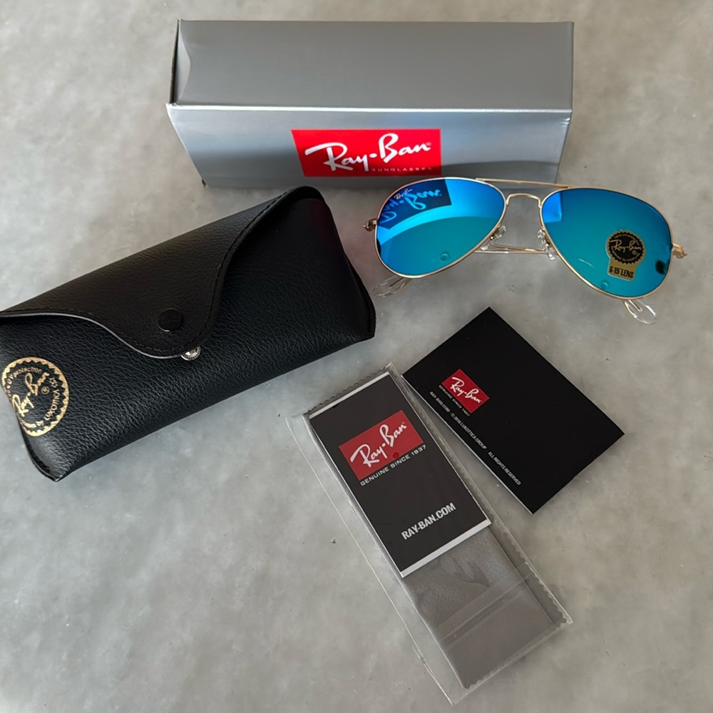 New Ray Bans. G-15 aviator sunglasses. Never worn